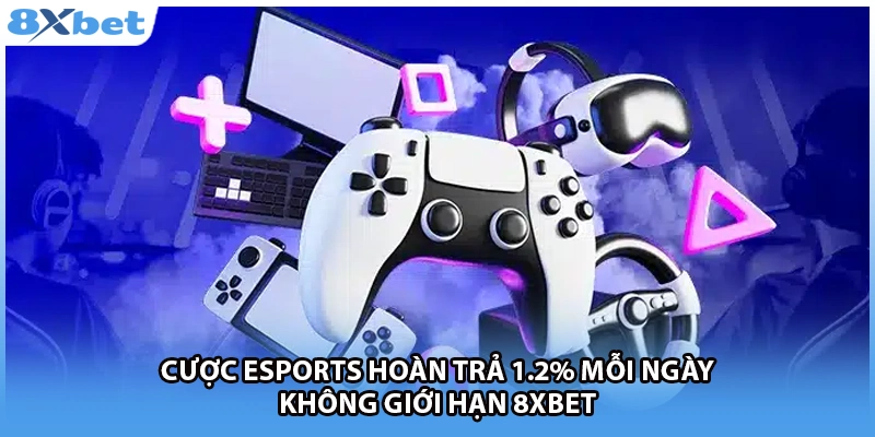 Cược Esports Hoàn Trả 1.2% Mỗi Ngày Không Giới Hạn 8Xbet